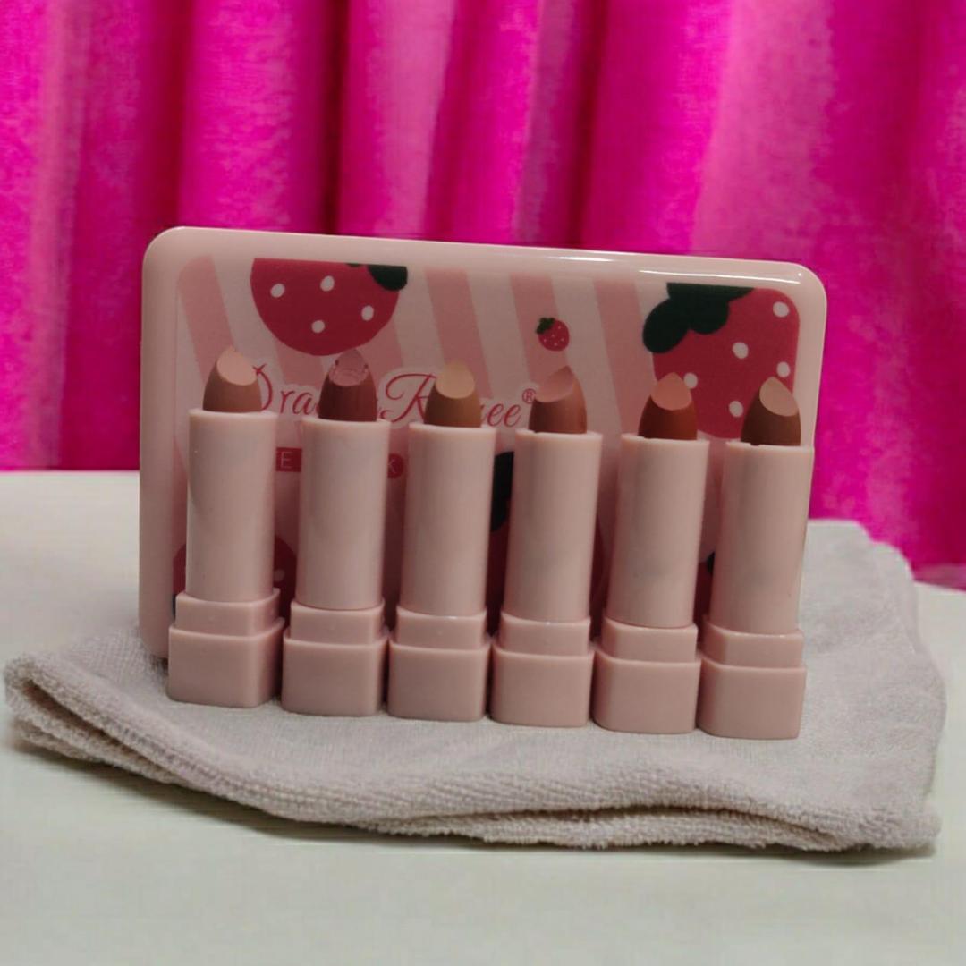 Matte Finish Lipstick, Pack Of 6