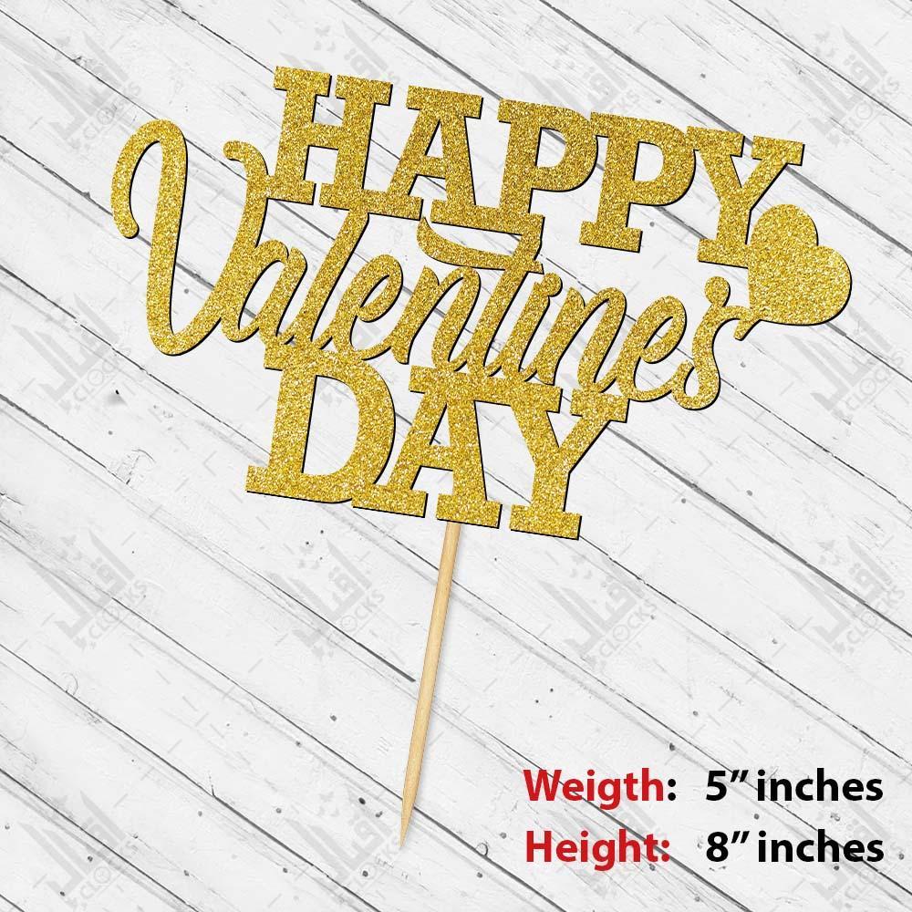 Happy Valentines Day Cake Topper