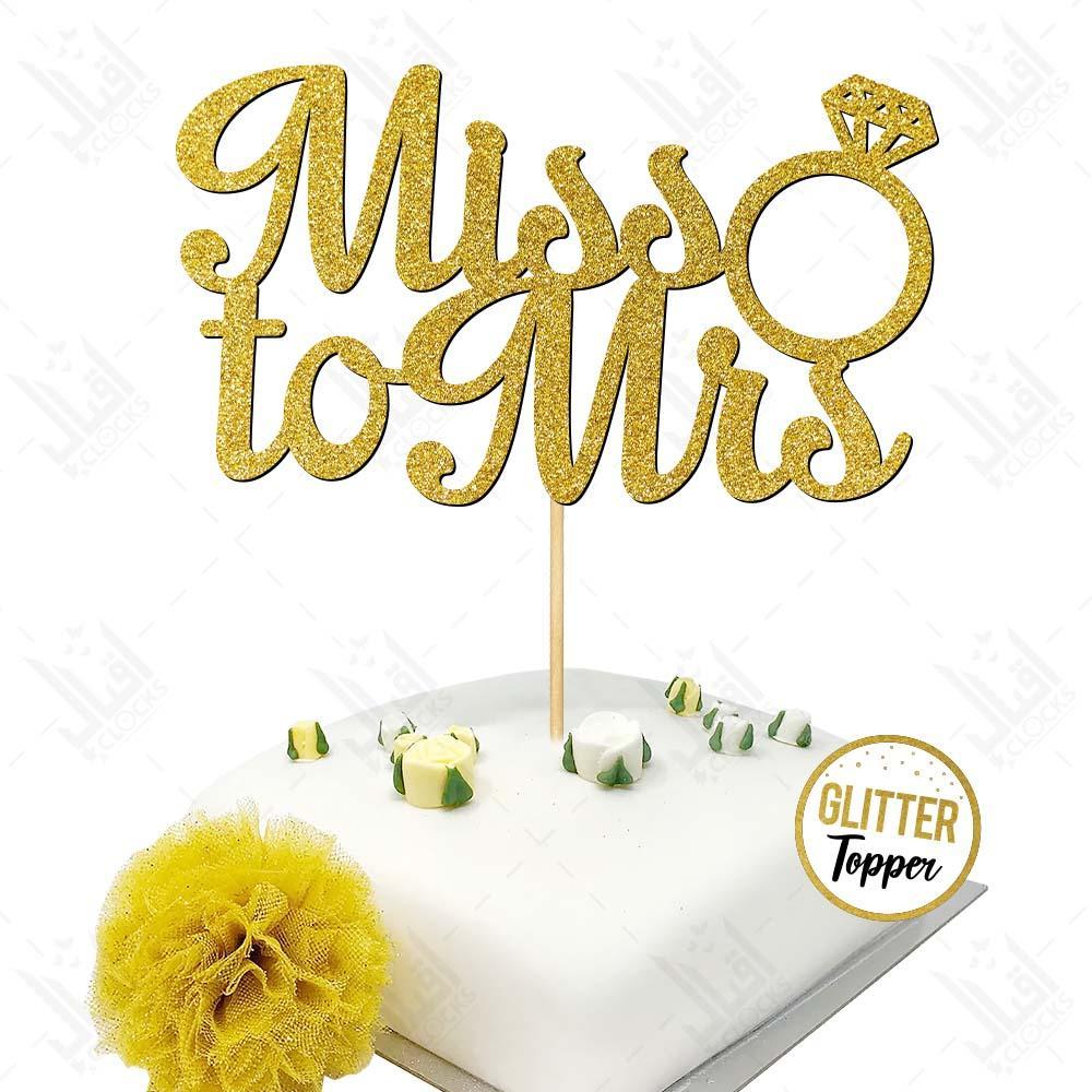 Miss to Mrs Cake Topper