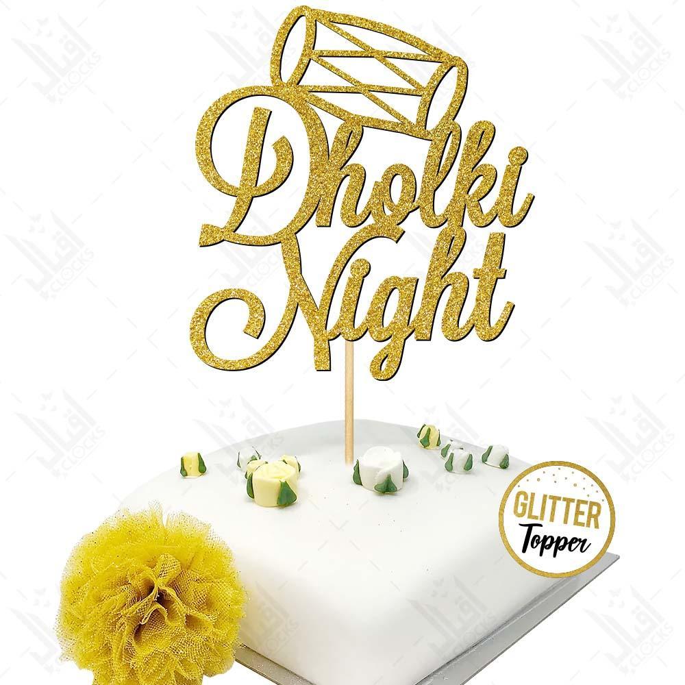 Dholki Night Cake Topper