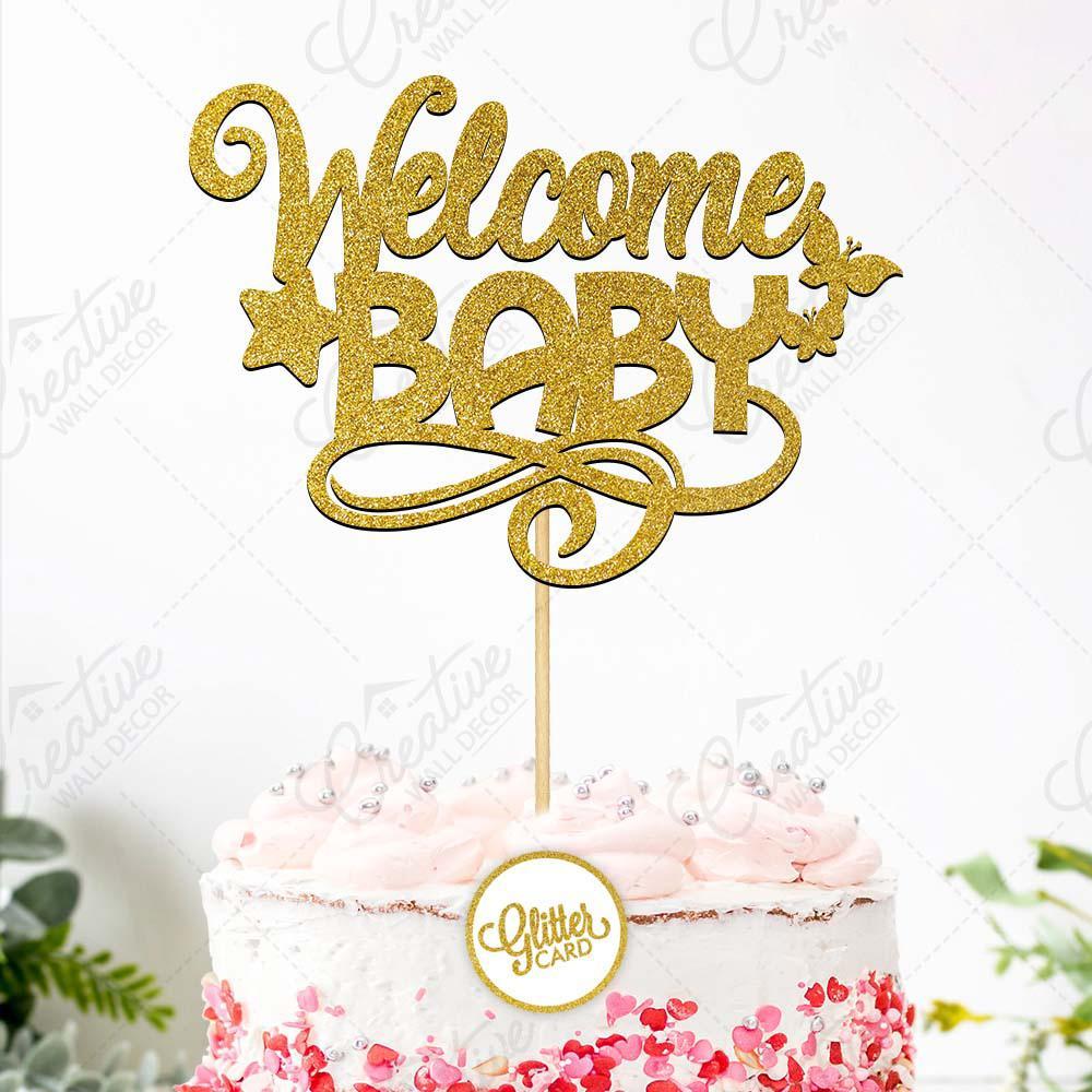 Welcome Baby Cake Topper