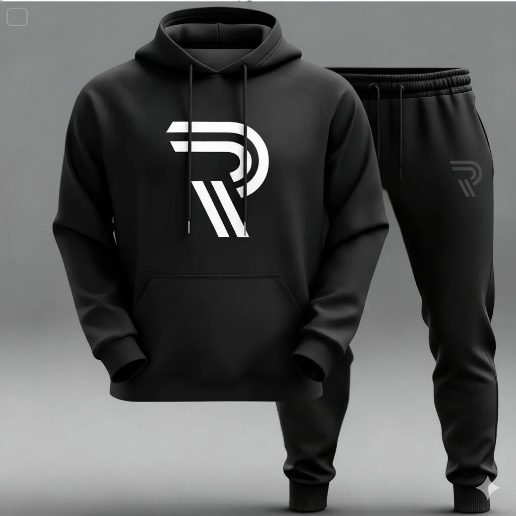 Trendy Printed Hoodie Track Suit for Men