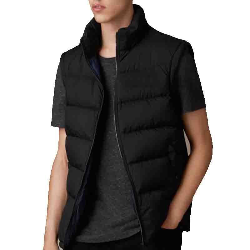 Men's Hooded Polyester Bomber Jacket - 1 Pc in Black