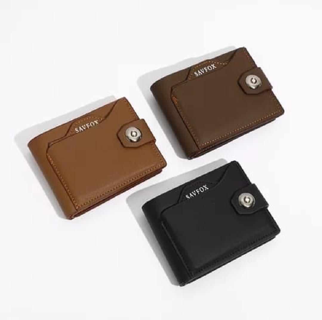 PU Leather Outlet Pocket Card Holder Wallet for Men