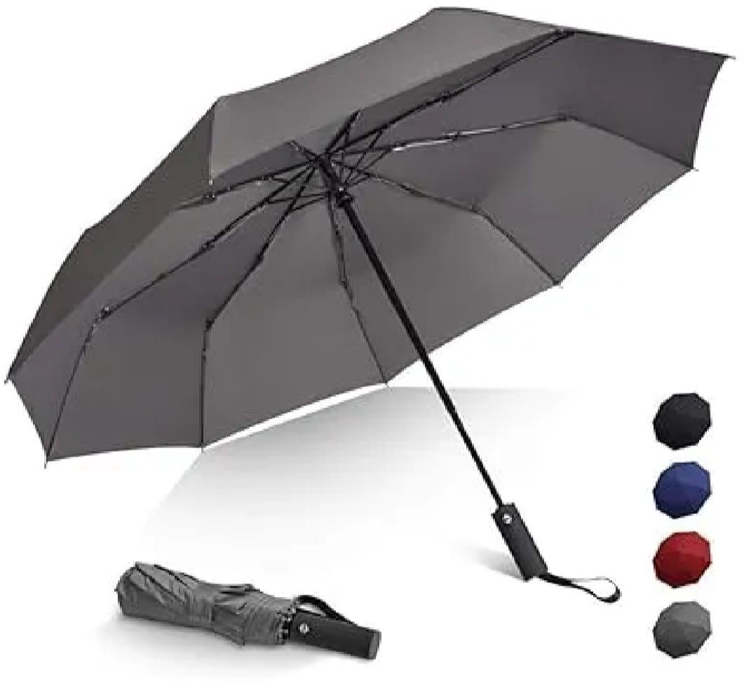 Compact Portable Umbrella - 1 Pc Weather-Resistant Polyester