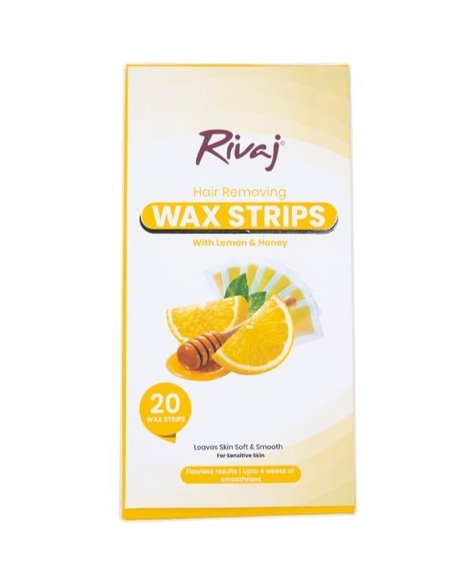  Rivaj Hair Removing Body Wax Strips (Lemon & Honey)
