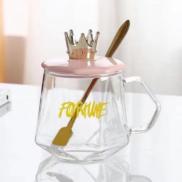 Glass Sugar Pot Set with Spoon