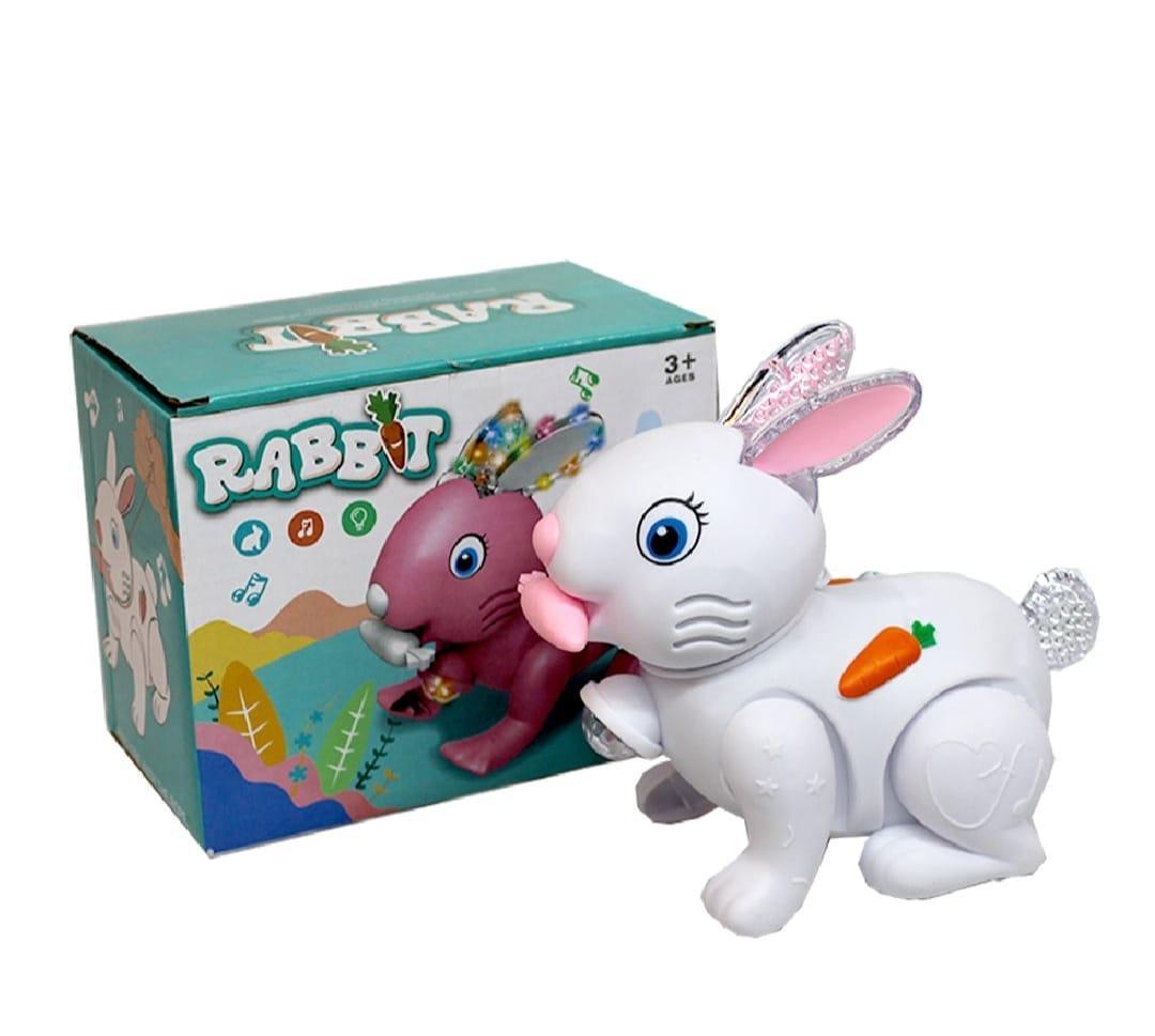 Electric Rabbit Toy For Kids with Light and Sound