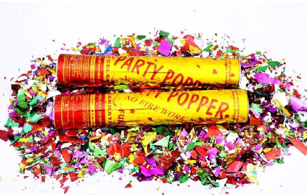 Multicolor Party Popper - Perfect Decor Accessory, 5 Pcs