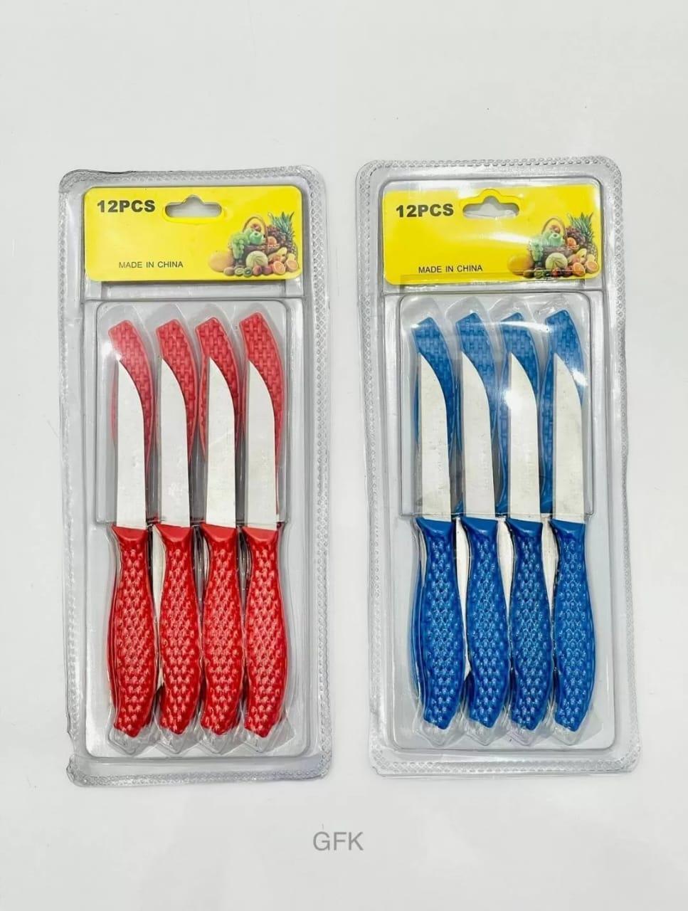 Durable 12 Pcs Stainless Steel Knife Set - Easy To Use and Long-Lasting