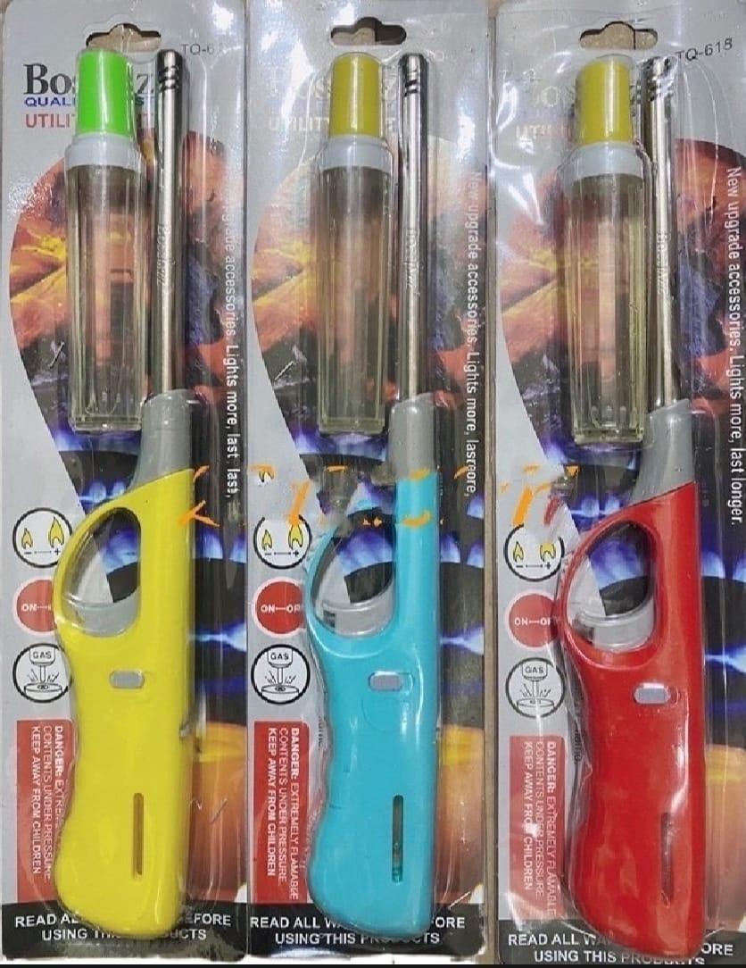 3 Pcs Lighter Electronic Refillable Kitchen Cooker Stove Candle Camping Gas Lighter