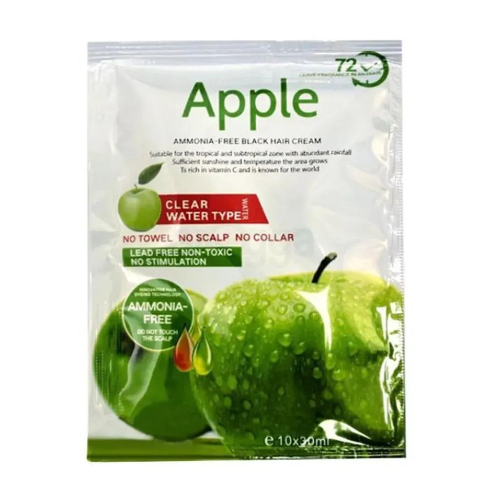 Apple Ammonia Free Black Cream Dark Brown Sachet (Pack of 10)