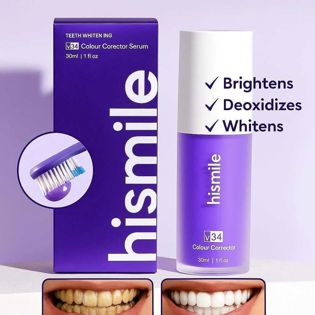 Hismile Teeth Whitening V34 Colour Corrector Serum - 1 Pcs of Radiant Smile Solution
