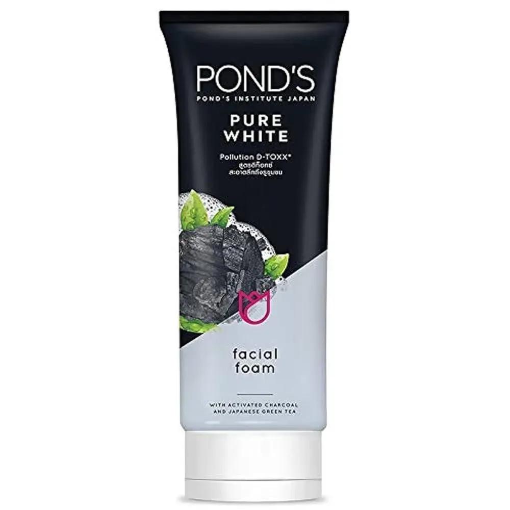 Ponds Charcoal Pure White - Whitening And Brightening Face Wash, 100 g , 1 Pc