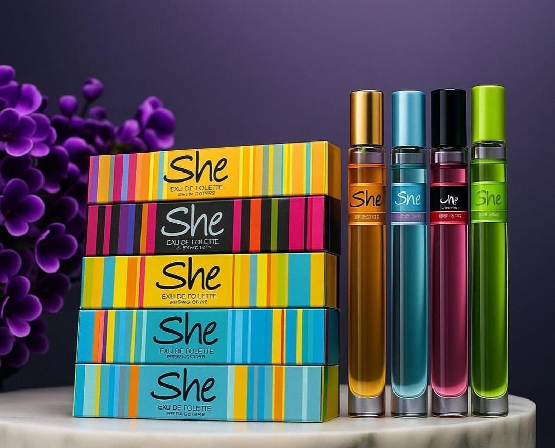 5 Pcs She Perfume Set Unisex Long Lasting 35ml