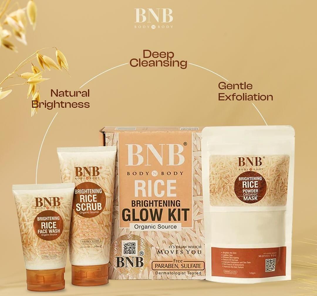 Revitalize Your Skin with Our 3 in 1 Rice Skincare Bundle – 3 Pcs