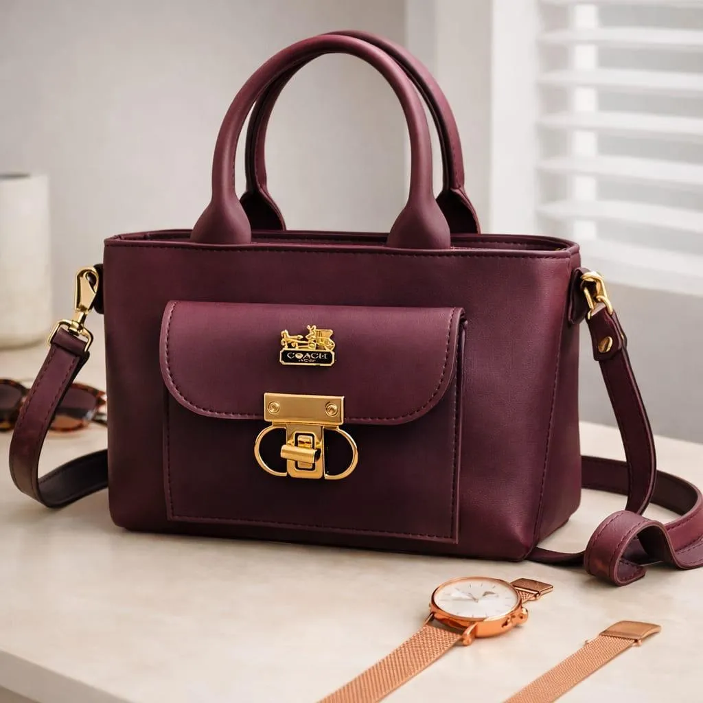 Multicolor PU Leather Crossbody Bag for Girls - 1 Pc