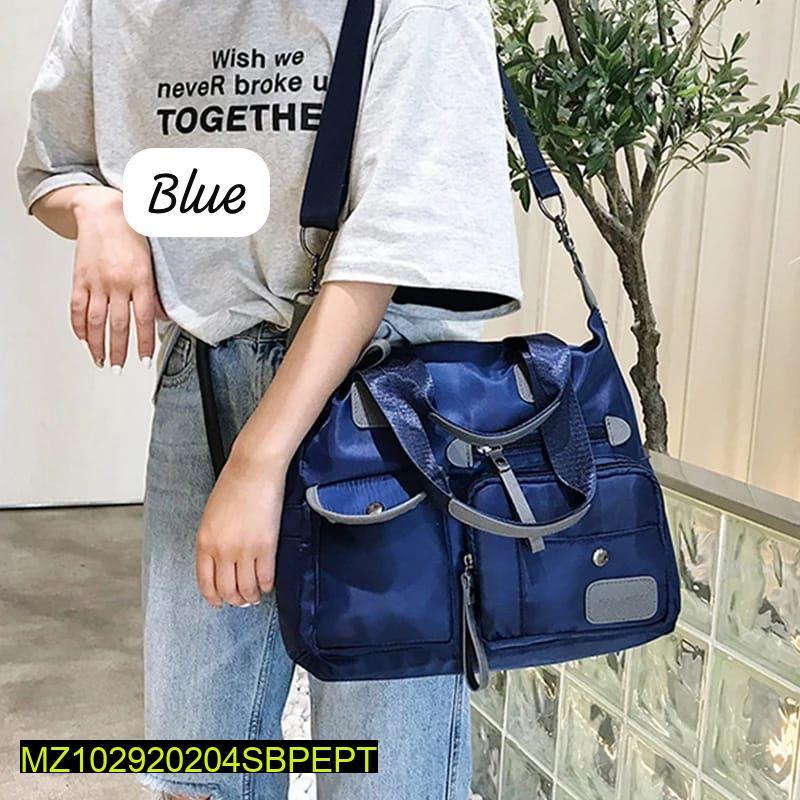 Women's Parachute Plain Shoulder Bag 