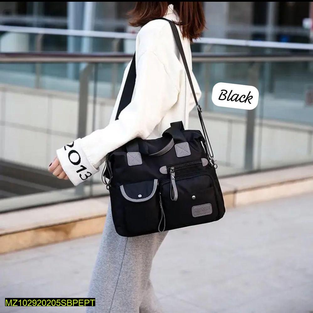 Women's Parachute Plain Shoulder Bag 