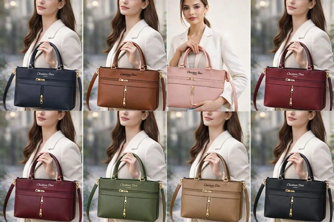 Stylish Women's Leather Shoulder Bag - 1 Pc in Classic Colors