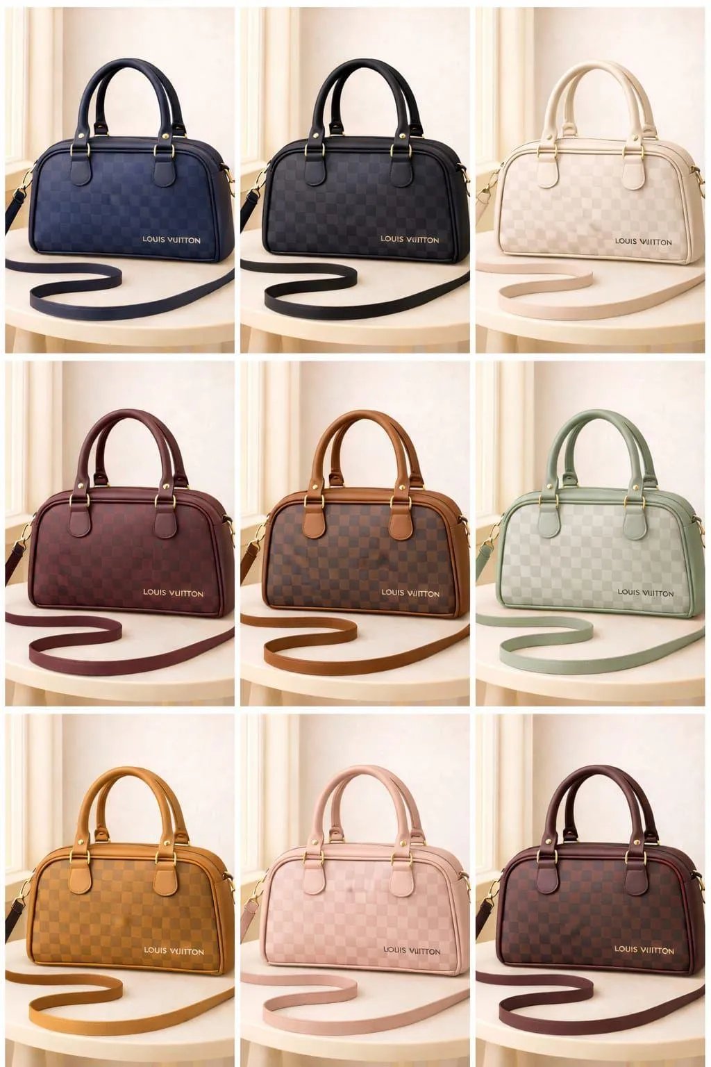 Stylish Women's Multicolor Leather Shoulder Bag - 1 Pc