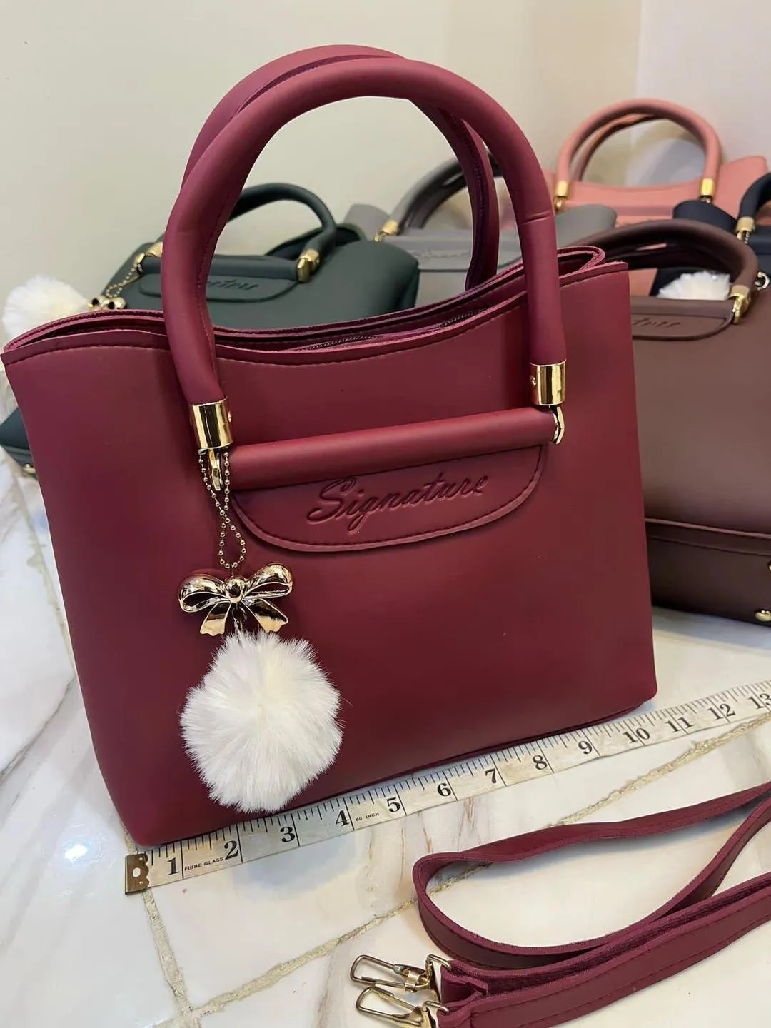 Chic Multicolor Leather Shoulder Bag for Girls - 1 Pc