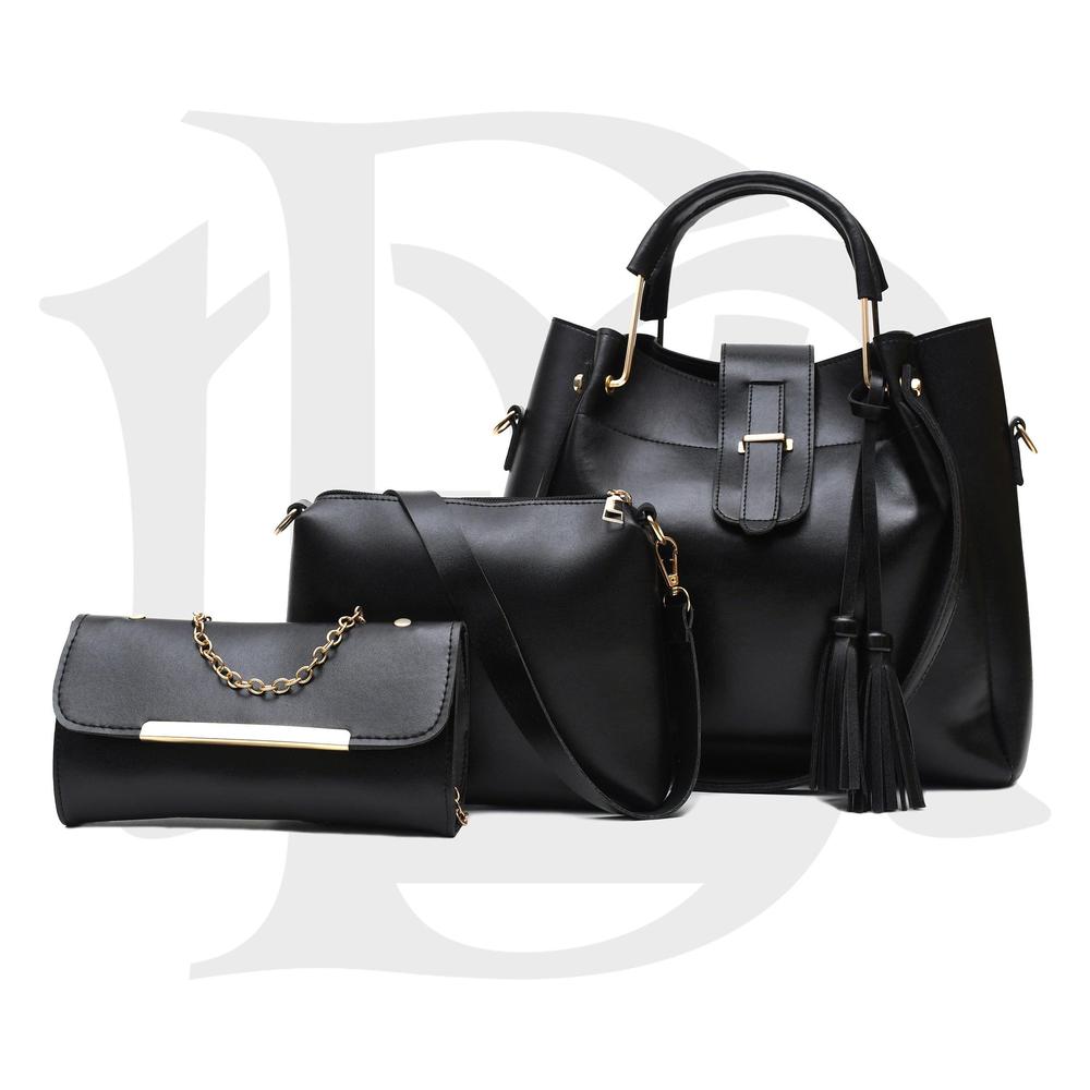 3 Pcs Leather Bag Set For Women