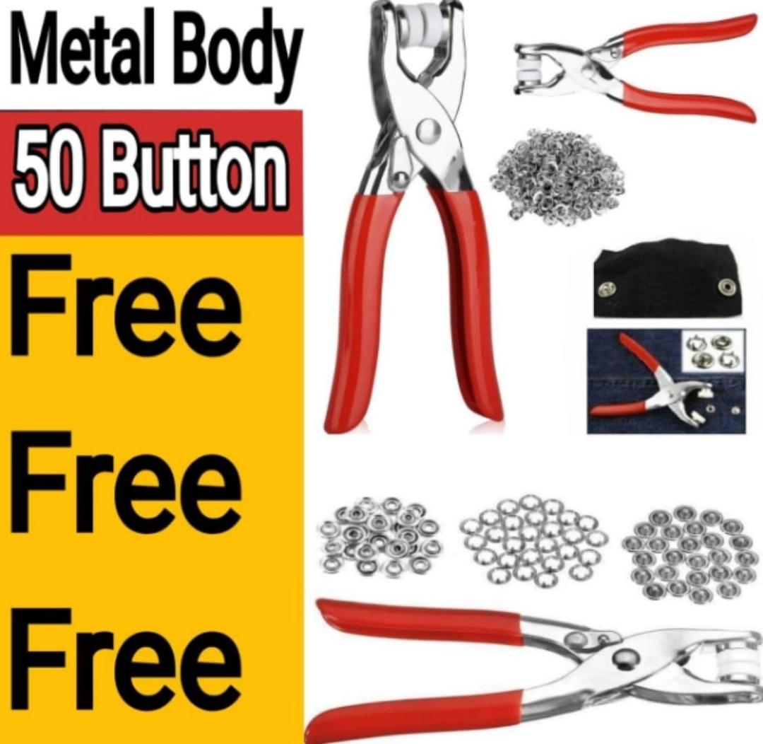 Steel Tich/Snap Button Machine With 50 Button