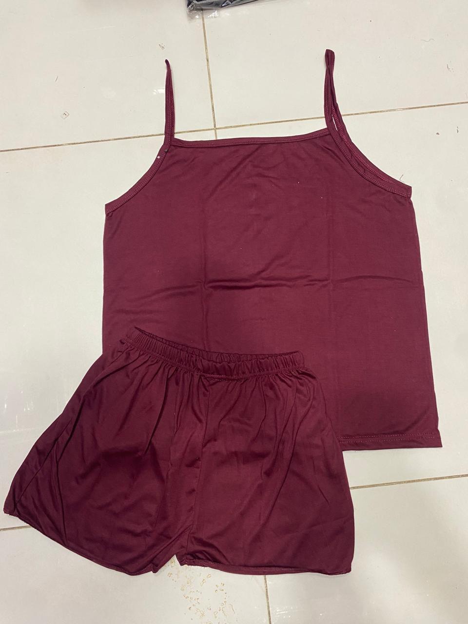 Comfortable Cotton Jersey Cami Set - 2 Pcs