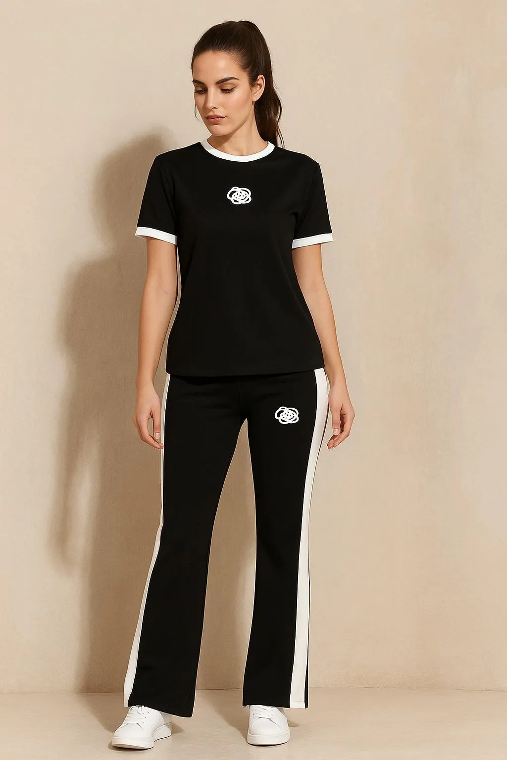 2 Pcs Women's Stitched Cotton Jersey Printed Night Suit