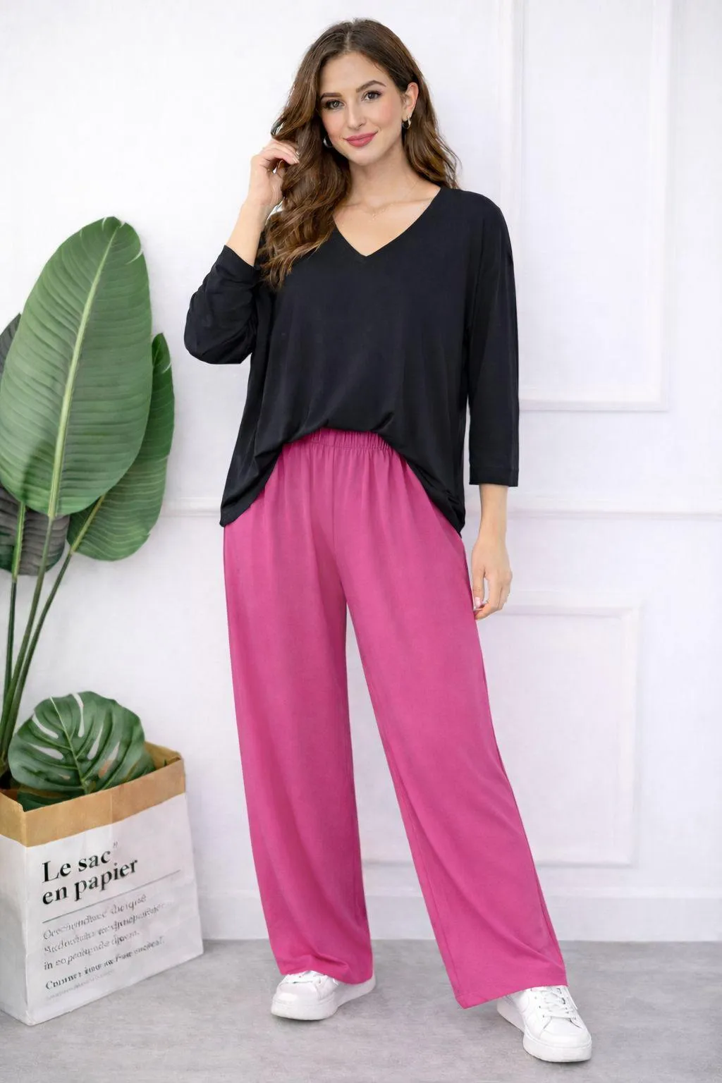 2 Pcs Women's Stitched Cotton Jersey Plain Night Suit