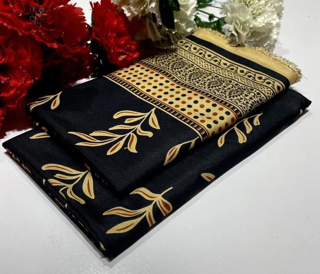 2 Pcs Women's Unstitched Printed Suit