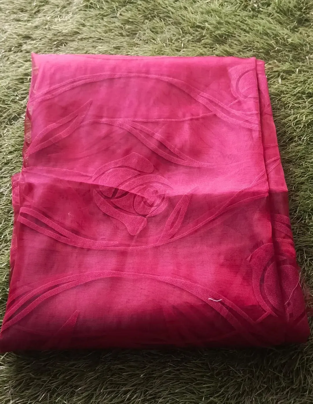 1 Pc Women's Unstitched 3-D Block Printed Shirt