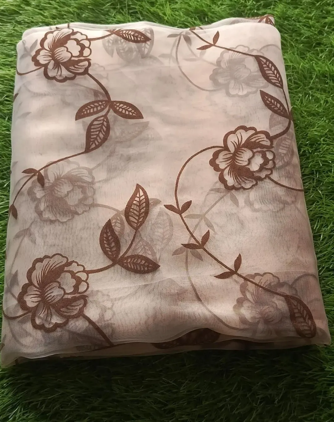 1 Pc Women's Unstitched 3-D Block Printed Shirt