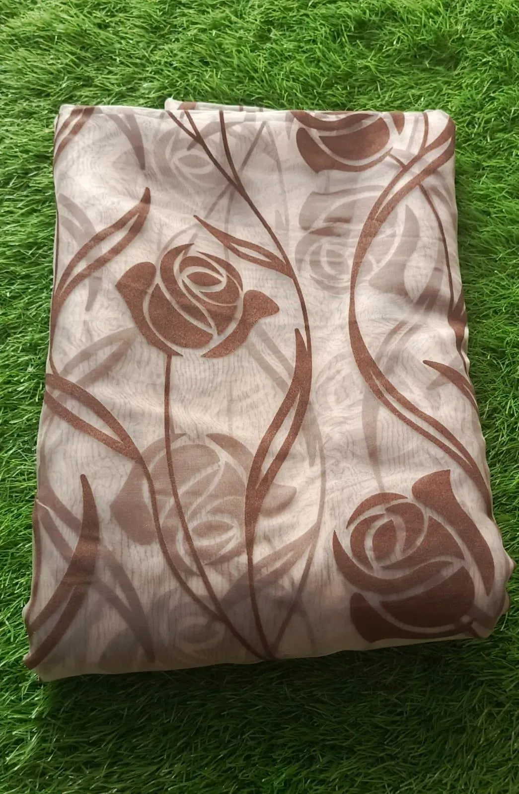 1 Pc Women's Unstitched 3-D Block Printed Shirt