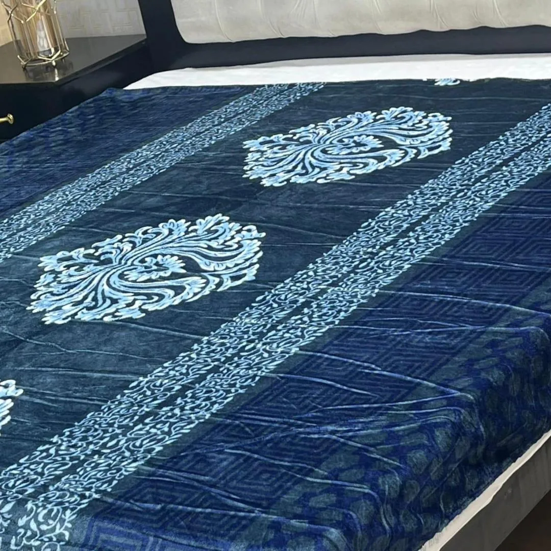 Fleece Printed Double Bed Blanket