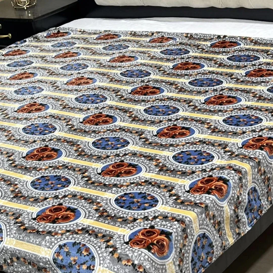 Fleece Printed Double Bed Blanket