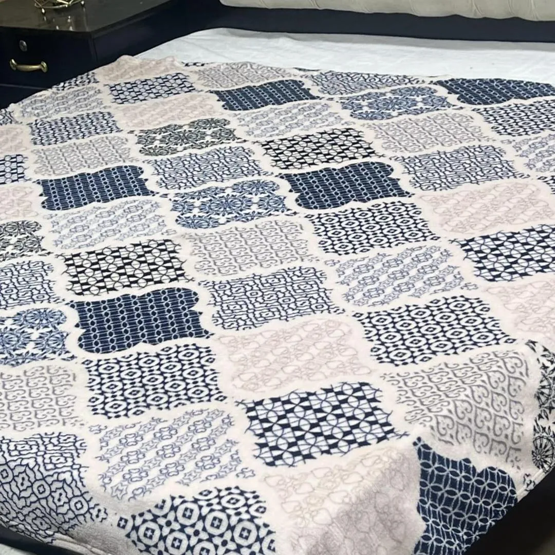 Fleece Printed Double Bed Blanket