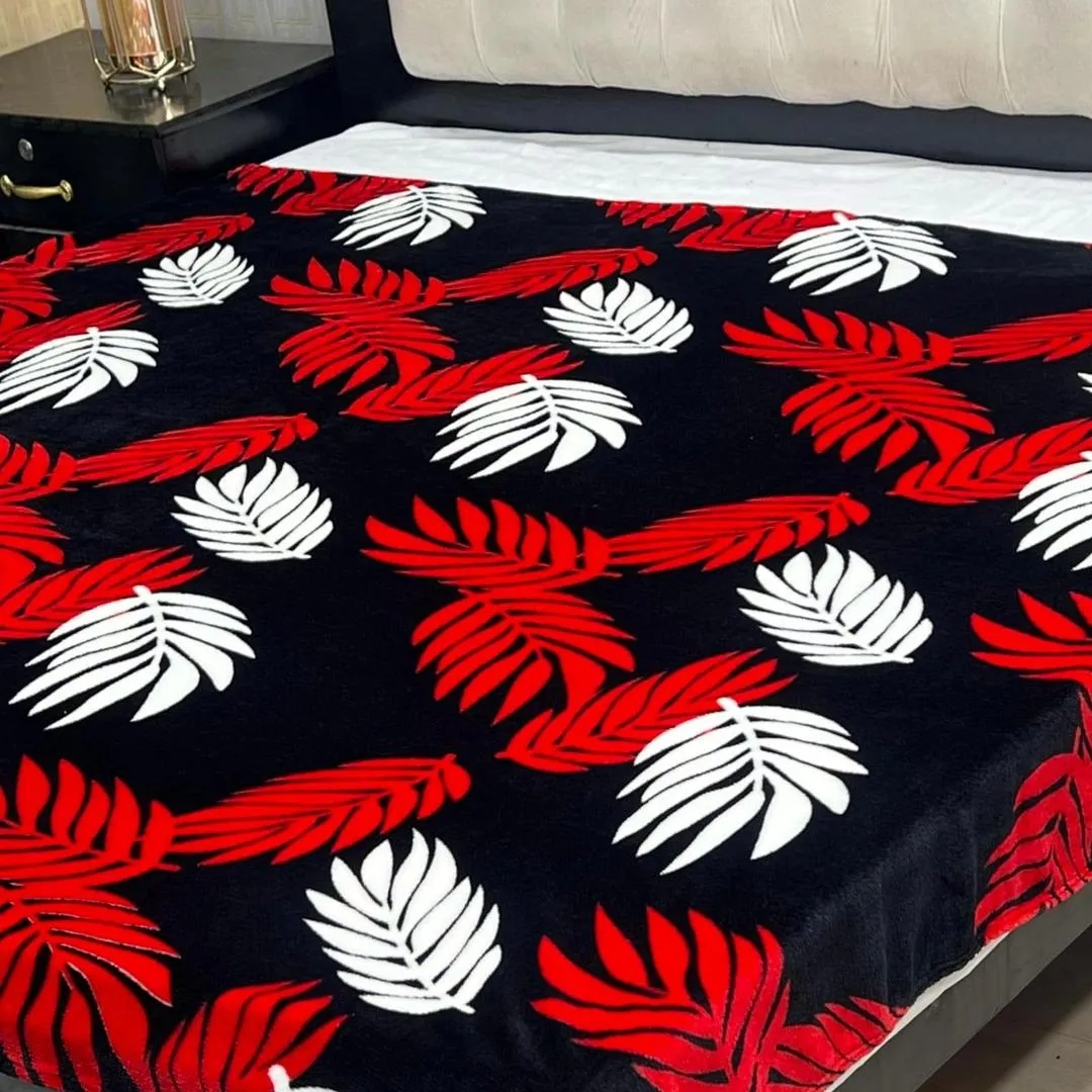 Fleece Printed Double Bed Blanket
