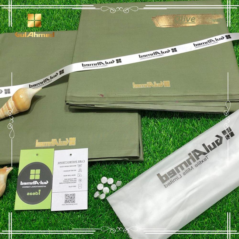 Men’s Unstitched Cotton Plain Suit