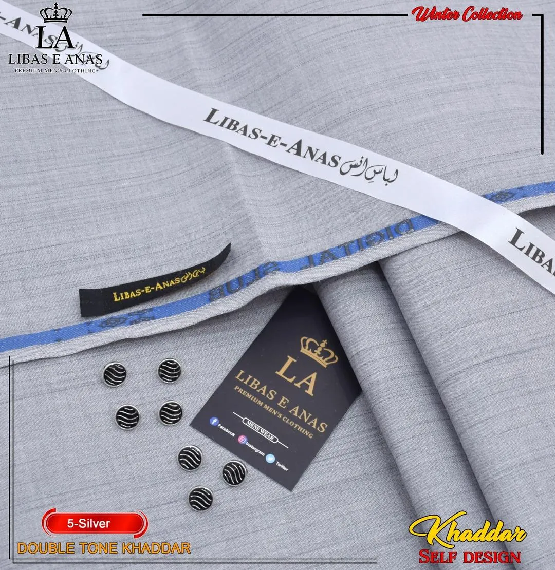 Men’s Unstitched Khaddar Textured Suit