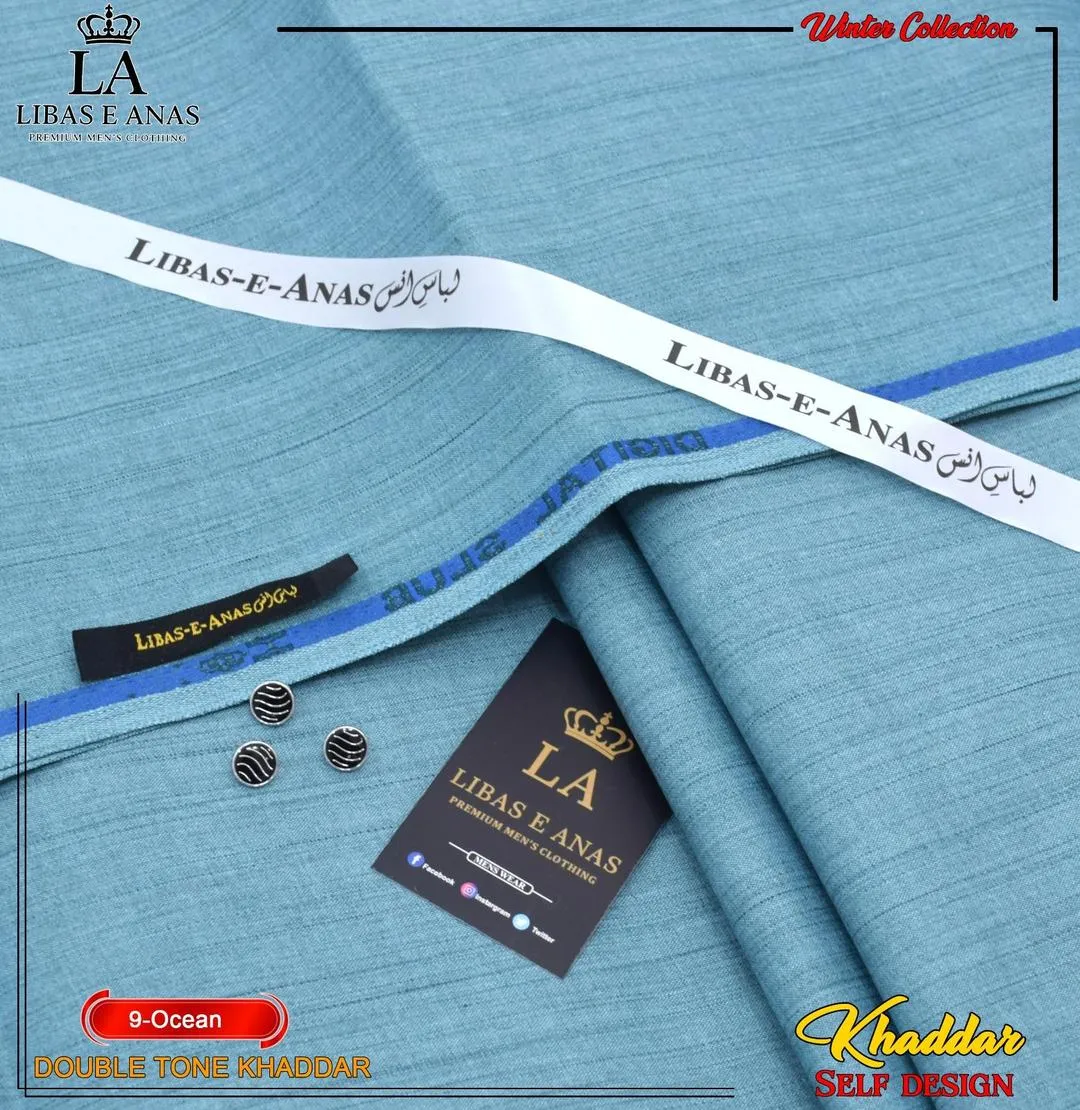 Men’s Unstitched Khaddar Textured Suit