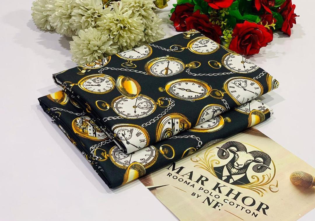 2 Pcs Women's Unstitched Printed Suit