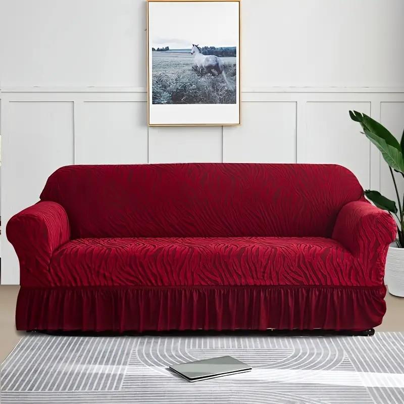 Luxurious Velvet 5 Seater Sofa Covers - Textured Style
