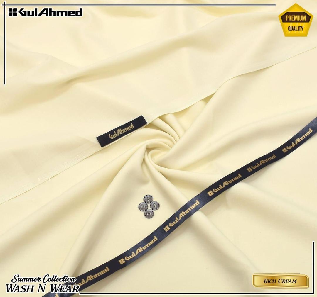 Men’s Unstitched Wash And Wear Plain Suit