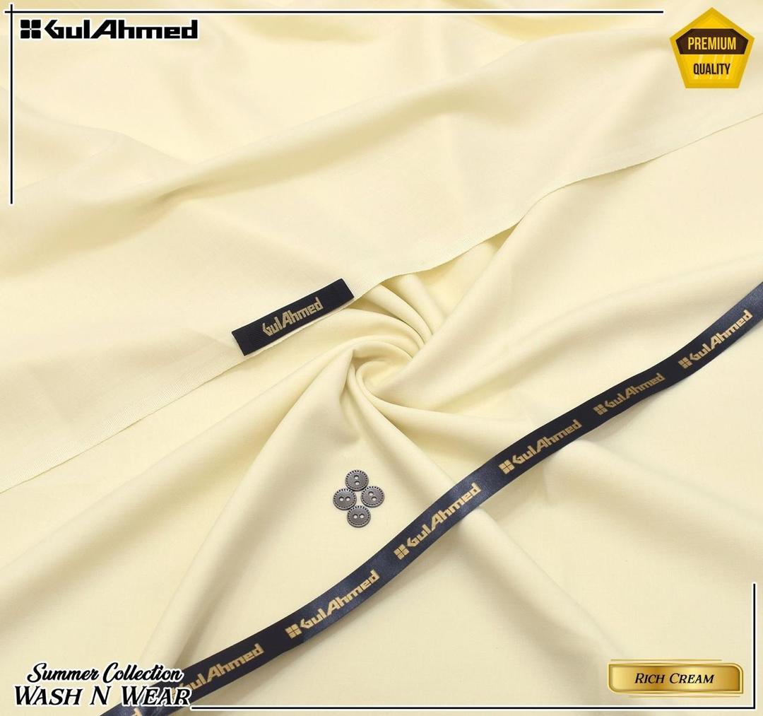 Men’s Unstitched Wash And Wear Plain Suit