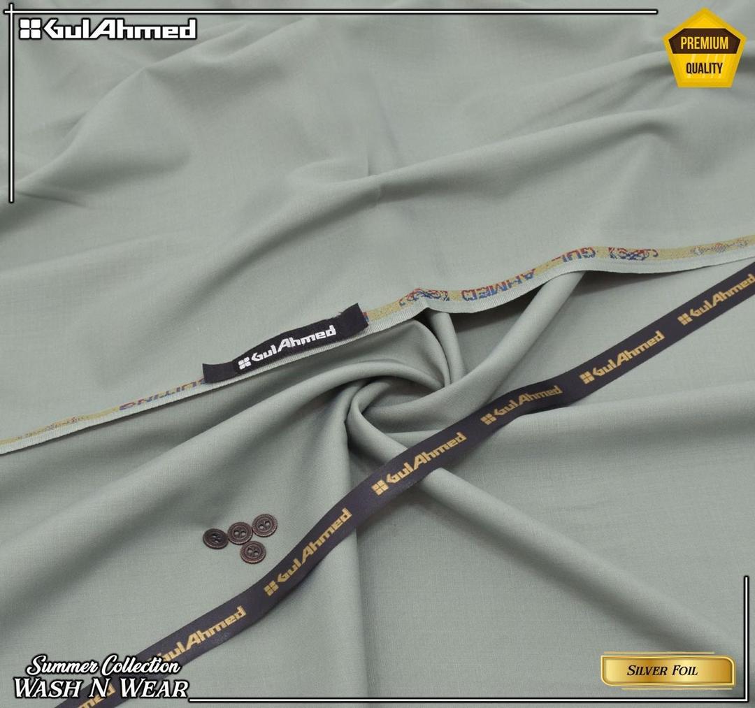 Men’s Unstitched Wash And Wear Plain Suit