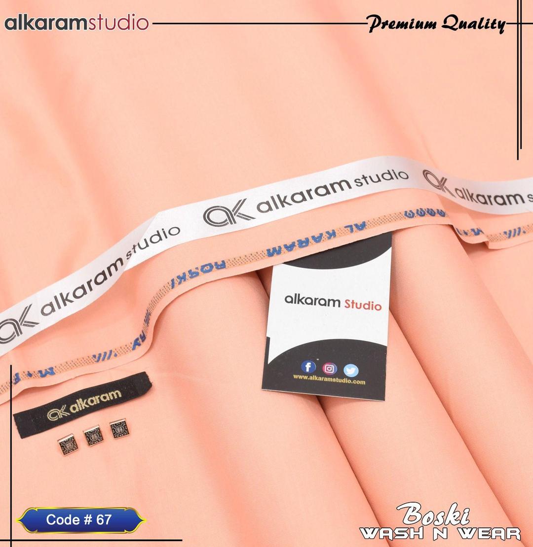 Men’s Unstitched Wash And Wear Plain Suit