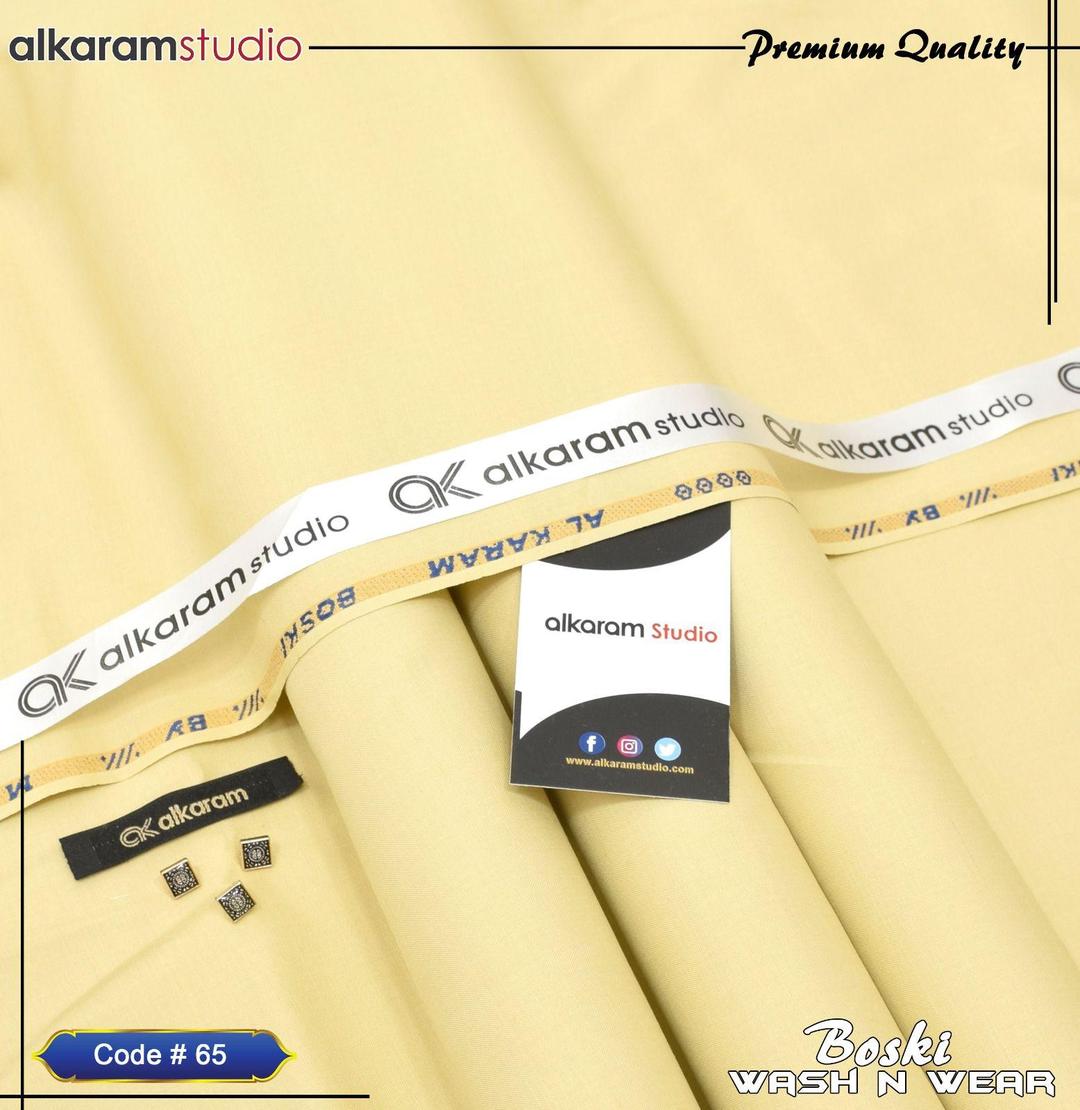 Men’s Unstitched Wash And Wear Plain Suit