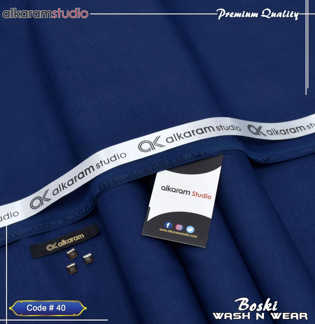 Men’s Unstitched Wash And Wear Plain Suit